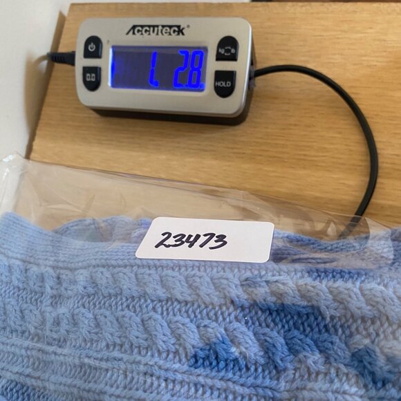 Coldwater Creek Sweater Womens Large Blue Cable Knit Stretch Pullover Everyday - Picture 10 of 10